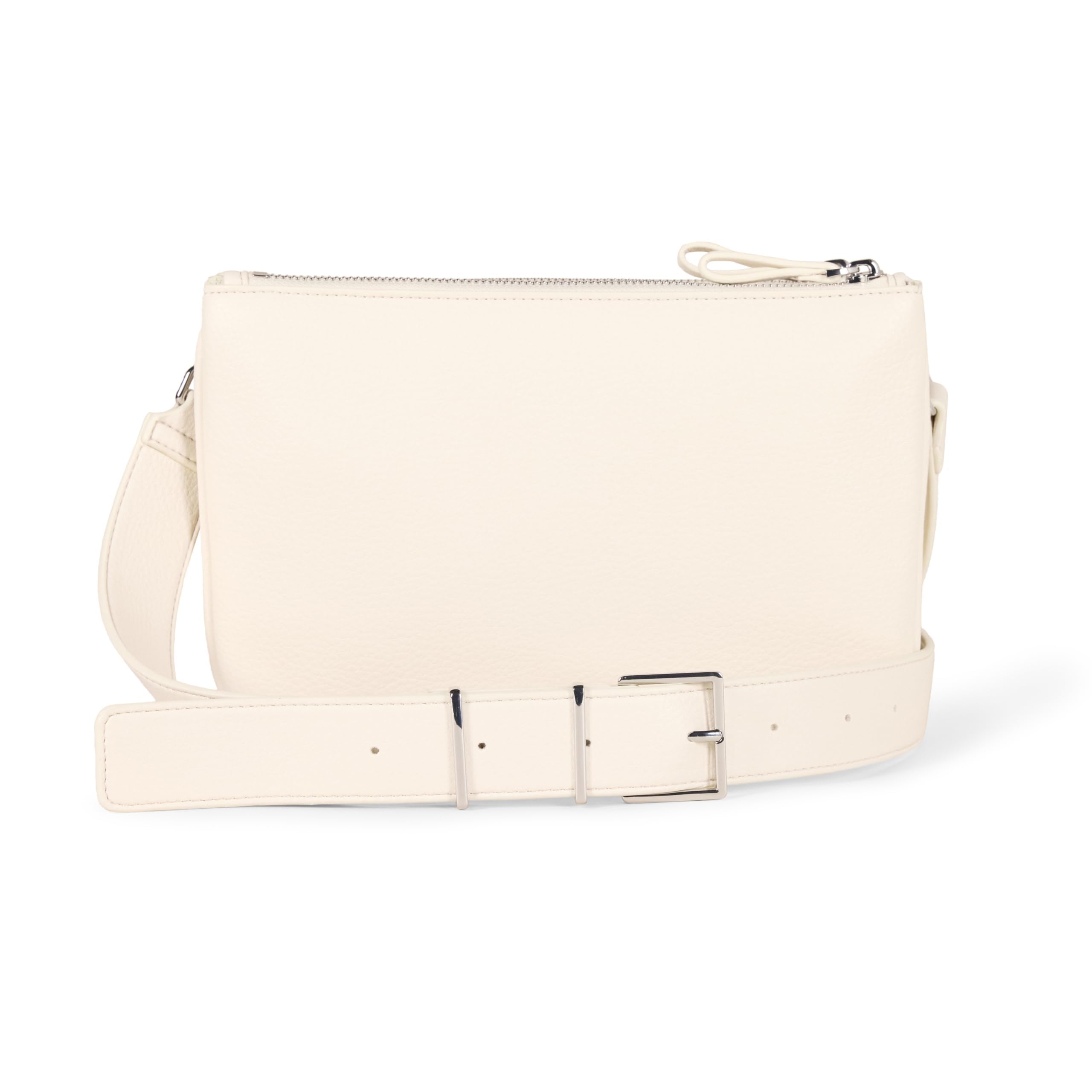 Amazon Essentials Women's Minimal Crossbody Bag, Ecru, One Size