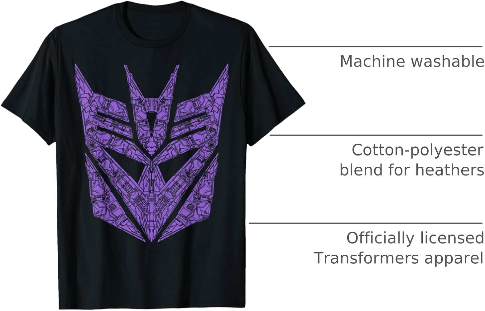 Amazon.com: Transformers Decepticons Purple Icon Filled Logo