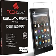 TECHGEAR GLAS Schutzfolie kompatibel mit früheren Amazon Fire HD 8 2015-2018 [NICHT das neueste 2020 Modell] - Folie Anti-Kratzer Schutzabdeckung kompatibel mit Fire HD 8 8., 7., 6. & 5. Generation