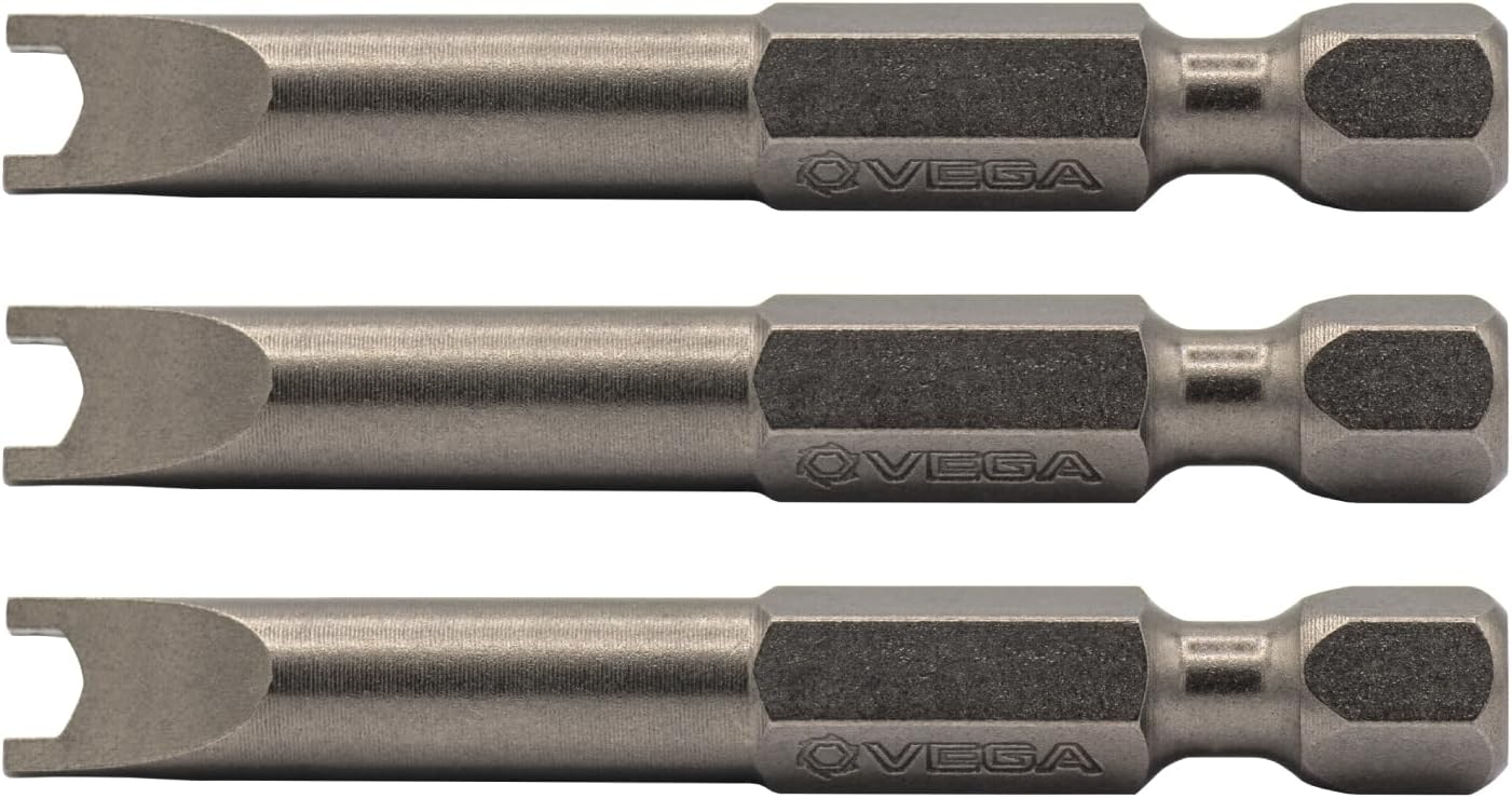 VEGA Spanner #14 Impact Driver Bits. Professional Grade 1/4" Hex Shank #14 Spanner 2" Snake Eye Bits. 150SP14A-3
