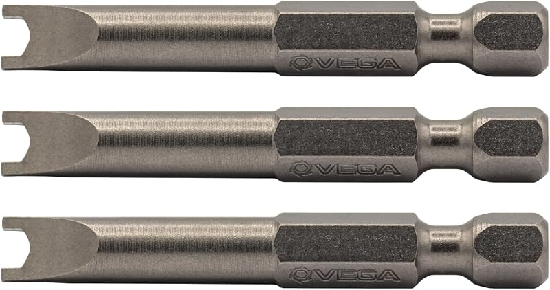 Bits Spanner nº 10 VEGA Industries com haste sextavada de 6,35 mm, 50,8 mm de comprimento para parafusadeira de impacto, 3 peças 150SP10A-3