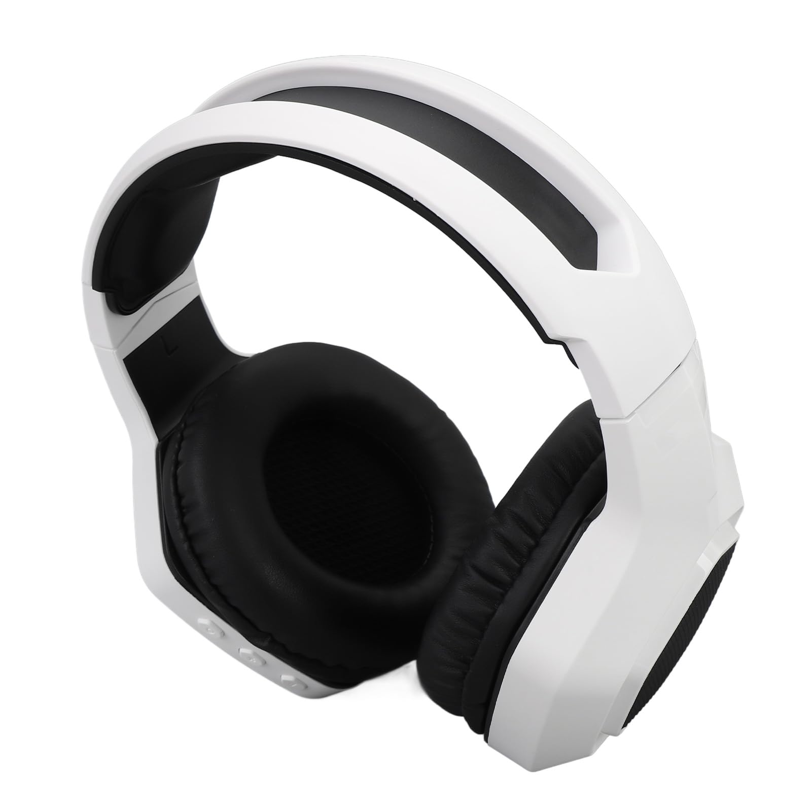Cuffie da Gioco, Microfono con Cancellazione Attiva del Rumore Cuffie da Gioco per PC Bluetooth a Bassa Latenza 2.4G, con Microfono Cuscinetti Auricolari in Memory Foam per Switch PC (WHITE)