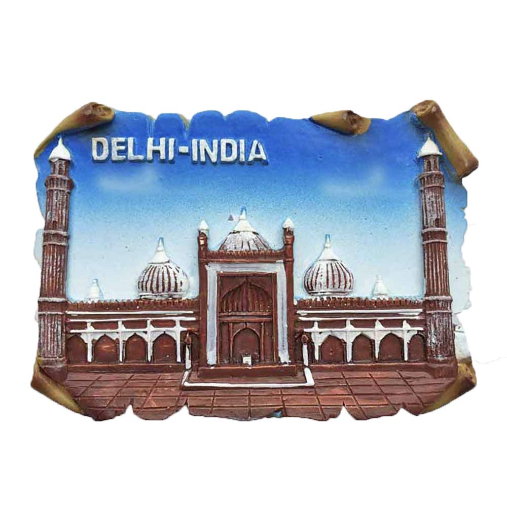 Wedarego Delhi India Jama Masjid Fridge Magnet Tourist Souvenir Travel Sticker,India Refrigerator Magnet,Home And Kitchen Decoration Collection From China