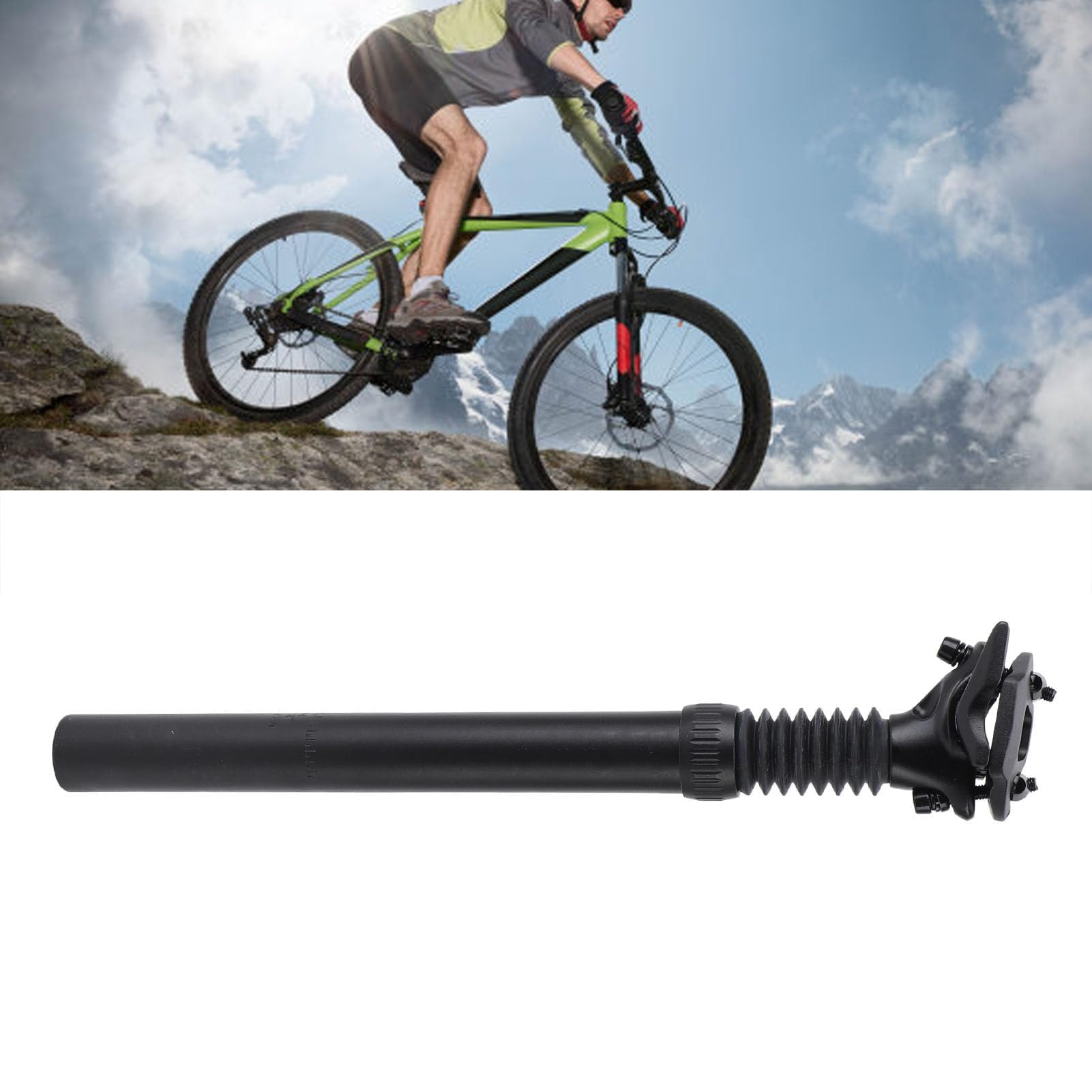 Tige de Selle de Suspension en Alliage D'aluminium, Amortisseur Réglable, Remplacement pour Le Cyclisme en Montagne