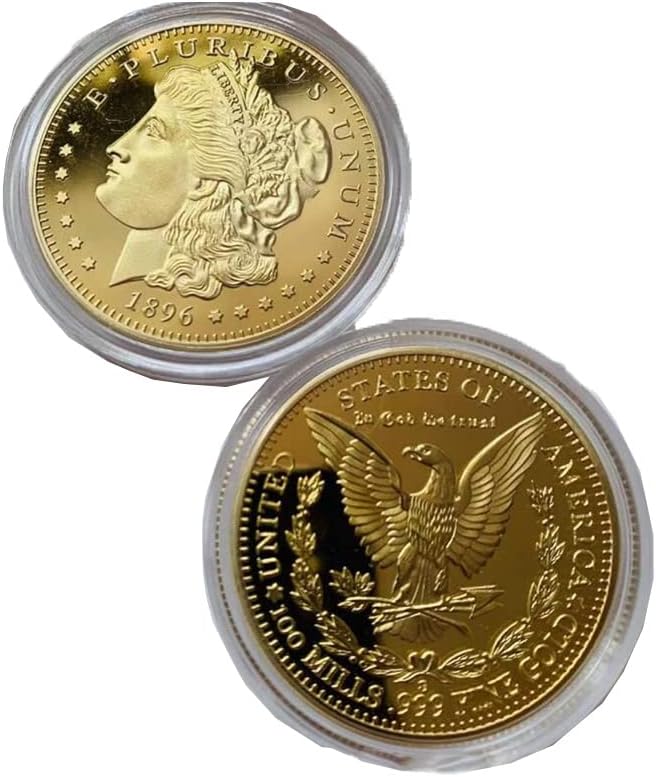 Unite States 1896 Morgan Dollar Coin - E PLURIBUS UNUM Commemorative Collectible Coin Gifts