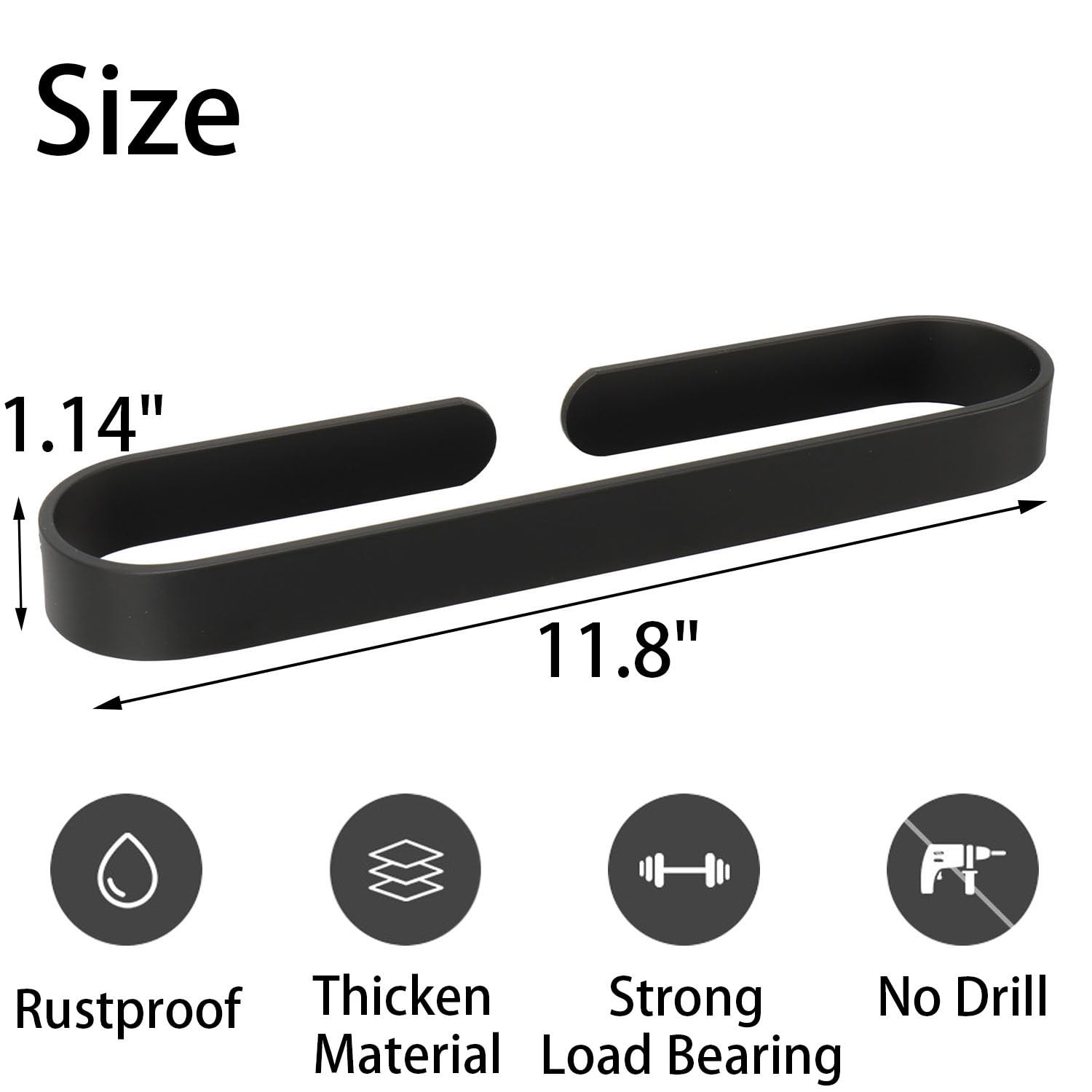 TocTen Porte-serviette/anneau Porte-serviette, Sans Perçage