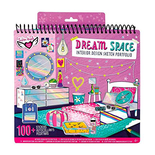 Fashion Angels Interior Design Sketch Portfolio Full Size Sketch Book, Coloring & Activity Book