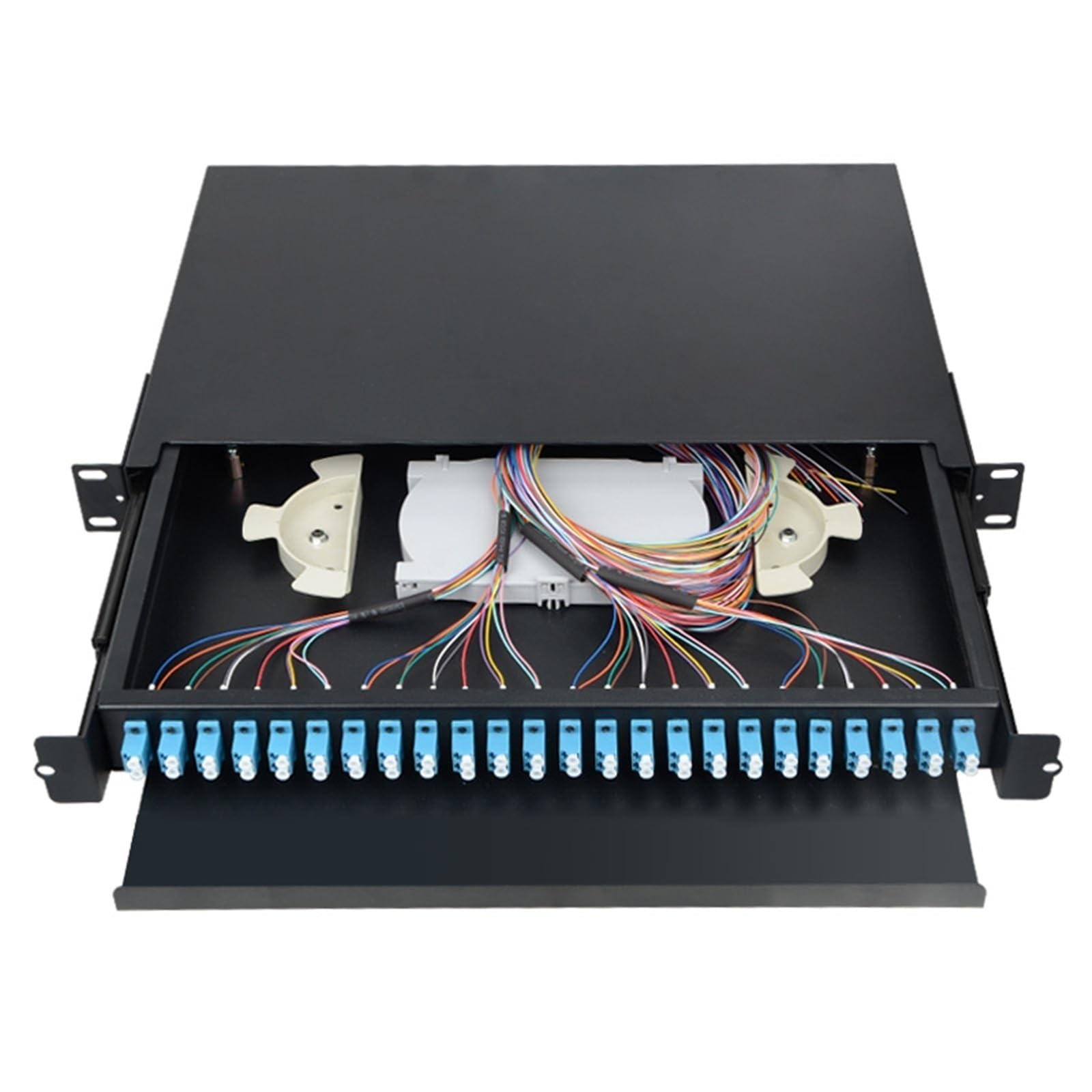 Tresse ODF de SC FC LC de Tableau de connexions de Fibre de Coffret à bornes de Fibre Optique de 24 Ports(Empty Box)