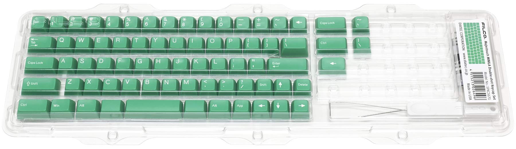 FILCO Majestouch MINILA Air カスタム キーキャップ Majestouch MINILA Air/MINILA USB専用 67英語配列 2色成型キー