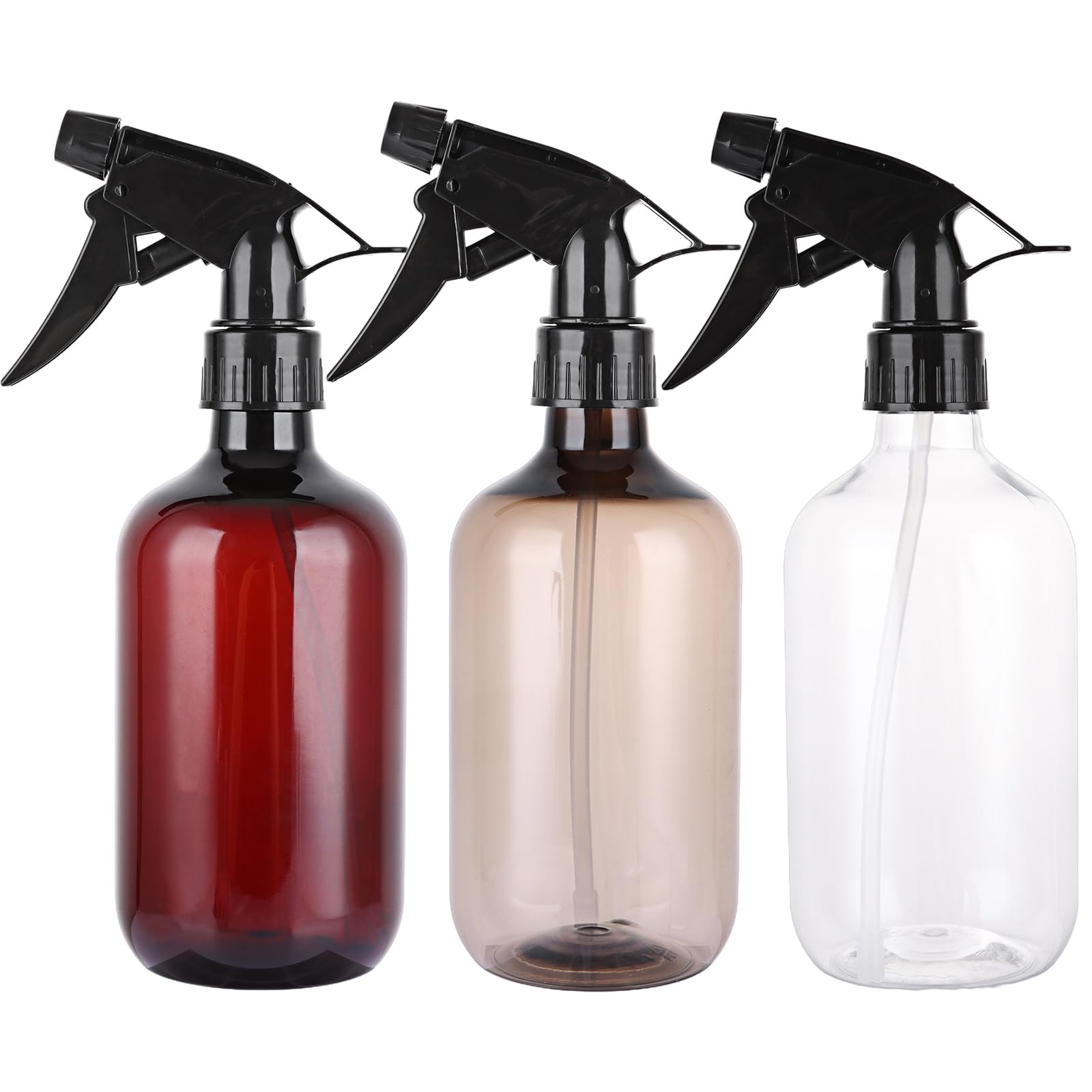 ASelected 3Pcs Spray Bottles 500Ml Reusable Spray Bottle Cleaning Adjustable Trigger Sprayer Spray Stream Settings For Plants, Gardening, Cleaning, Hairdressing