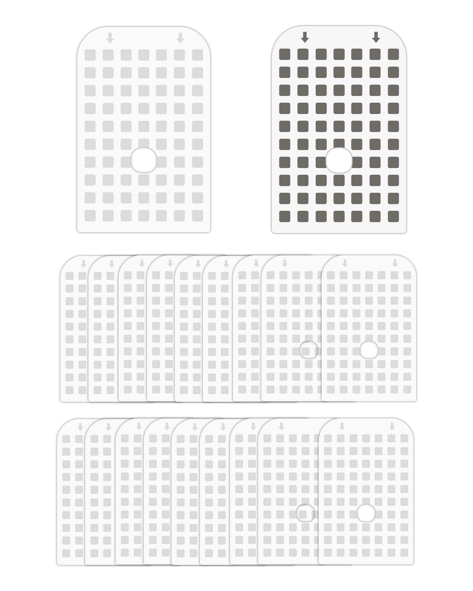 Shootingstar 20 Pcs Replacement Glue Cards Compatible with DFAGIE GS6 Fly Trap Indoor, Plug-in Flying Insect Trap Refills for Mosquito Fruit Fly Moths Gnat Trap for House