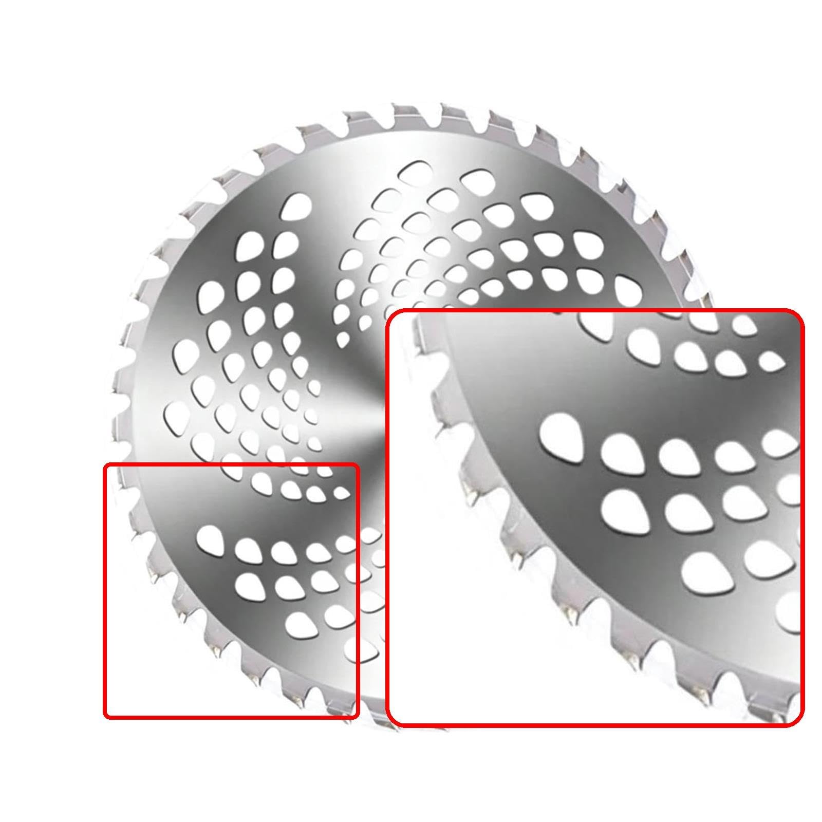 Hoja De Corte De Acero De Aleación, Hoja De Sierra Circular Resistente, Espesor De 1,3 Mm, for Desbrozadoras Y Cortadoras De Césped(80 Teeth)