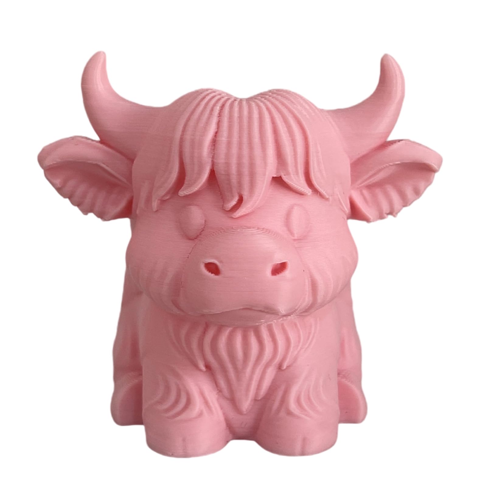 Glifora Highland Cow Pen Holder - Large Capacity Desk Organiser Box, Stationery Storage Container, Home Office Desktop Decoration Ornament