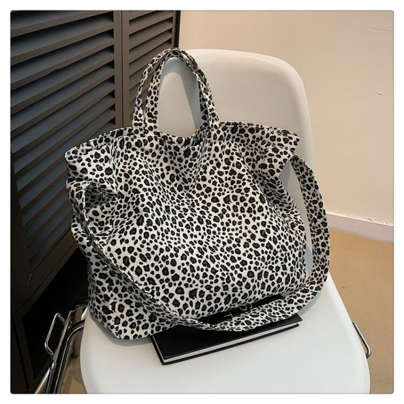 Image of Single-shoulder Sag For Women Large-capacity Bag Leopard Print Tote Bags For Women Large Leopard Print Bag