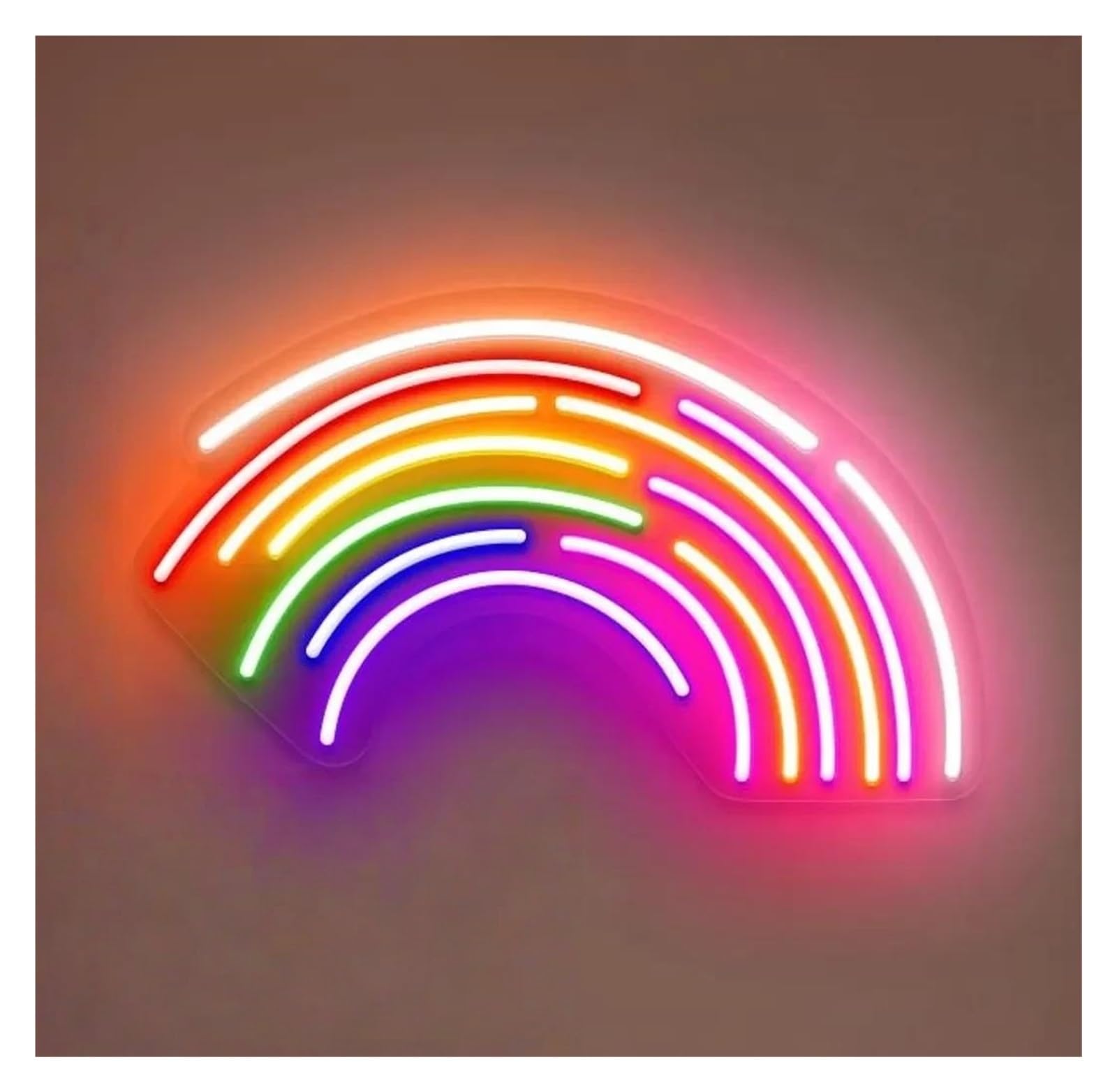 SHOUXI Sign Lamp Rainbow Neon Sign USB Powered Dimmable Wall Decor Lamps Party Backdrop Kids Room Decoration 40х22cm(A)