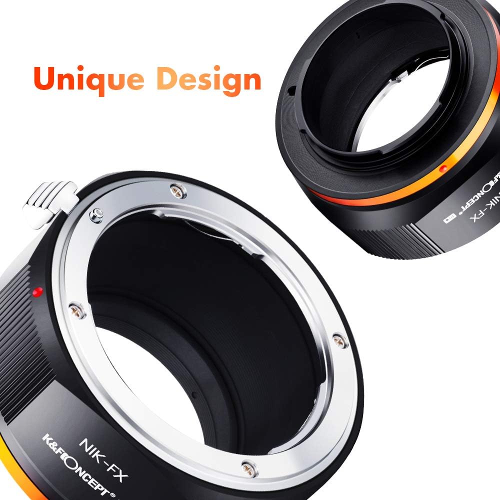 K&F Concept Lens Mount Adapter for AI/F Mount Lens to Fujifilm X Series Mirrorless FX Mount Camera Adapter with Matting Varnish Design for Fuji XT2 XT20 XE3 XT1 X-T2