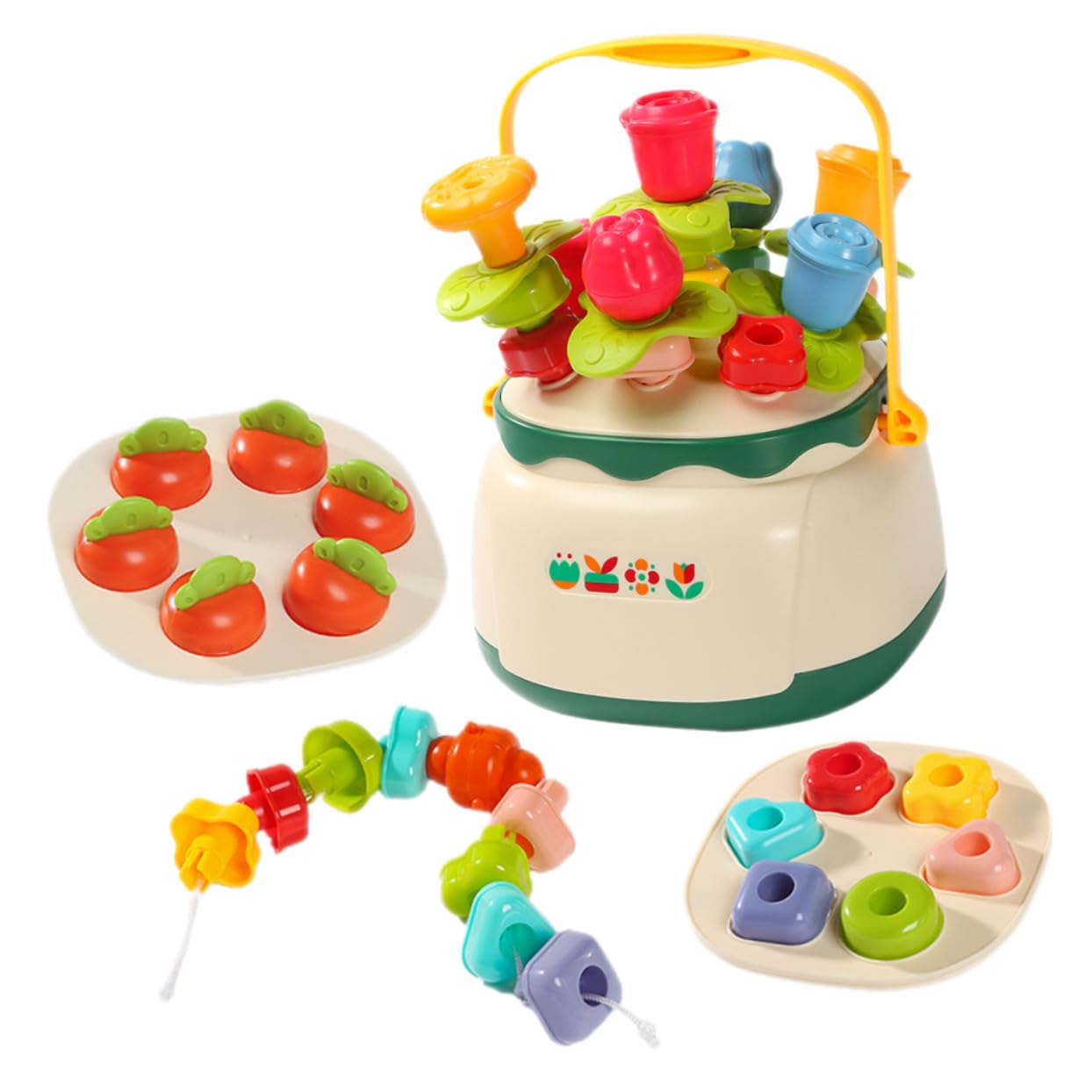 Toddmomy Juguetes de Rompecabezas Cuentas para Educativo Preescolar Bloques para Bebés Juguete Interesante para Pequeños para Sensorial Educativo Suministros Divertidos