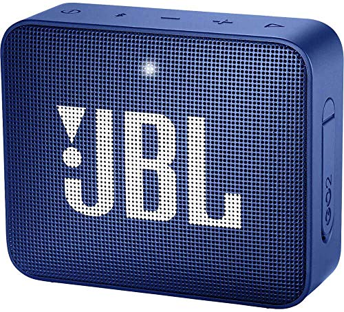 Image of JBL GO2 Portable Bluetooth Speaker with Rechargeable Battery, Waterproof, Built-in Speakerphone, Blue