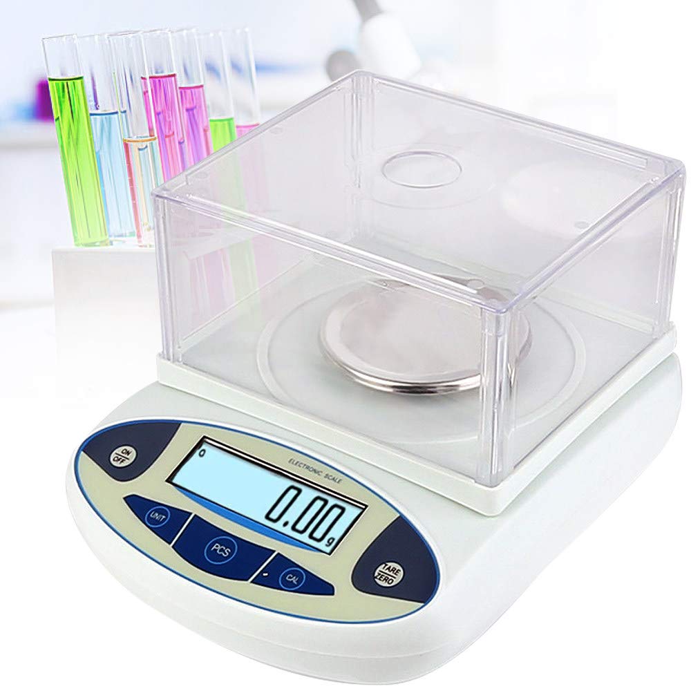 Analytical Balance 0.001, 1mg Lab Precision Digital Scale High Precision 100g/200g/300g/500g X 0,001g Balance Electronic Scale Jewelry Gold Scale Kitchen Grams and Oz,100g/0.001g