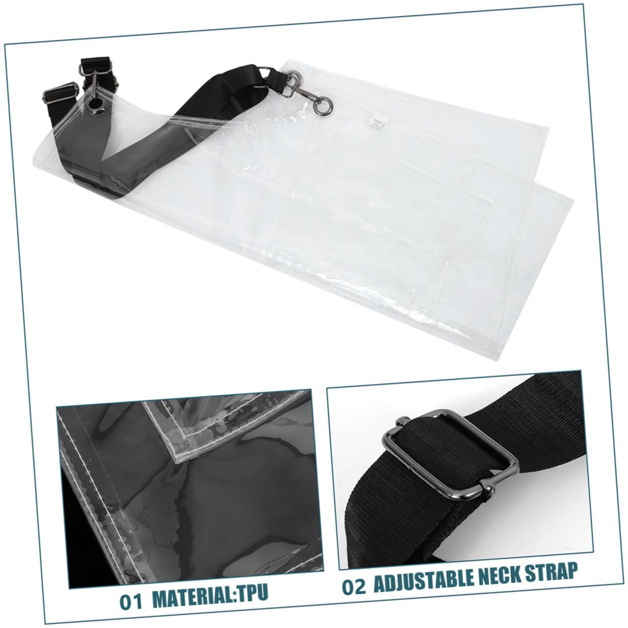 Hemobllo Delantal De Peluquero Transparente y Resistente Agua Para Estilistas Para Salones De Belleza y Barberías Con Bolsillos Para Mujer