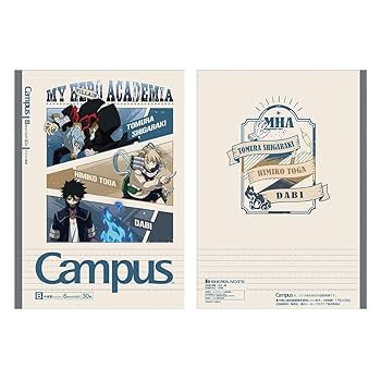 僕のヒーローアカデミア　ヒロアカ　ノート　campus キャンパスノート 僕のヒーローアカデミア B罫 5冊パック