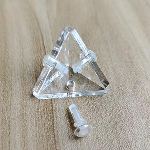 Miniatura 3 de Soportes de esquina de acrílico para gabinete, soporte de esquina, soporte para juntas triangulares, 12 unidades