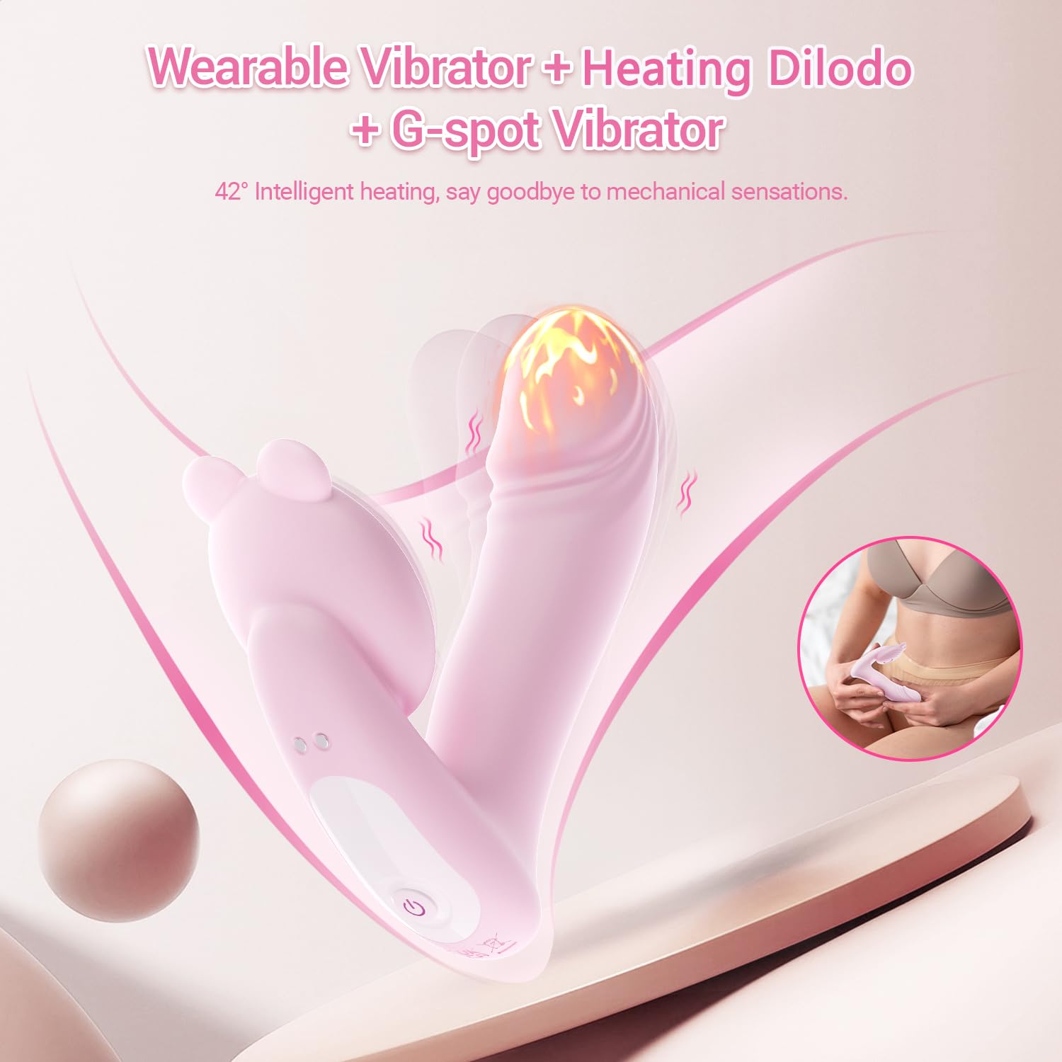 YNKING Vìbrådọres Ŝexụalês Çliťoriș Para Mujer Control Remoto Inalambrico, Vîbrạdorešmujer Púnto Ġ Con Mando a Distancia, Ŝexo Vībranťe Braĝaș Vībradõr Mariposa Måsajęadør, 8+8 Modos