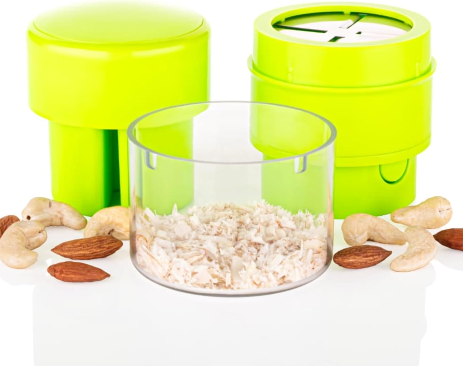 TAZLYN Dry Fruits Cutter Slicer Fine Pack 1 Transparent Smart Kitchen Gadget for Home Dry Fruit Chopper Badam Cutter Nuts Cutter Chopper Slicer for Kitchen Items Gift Home Gadgets