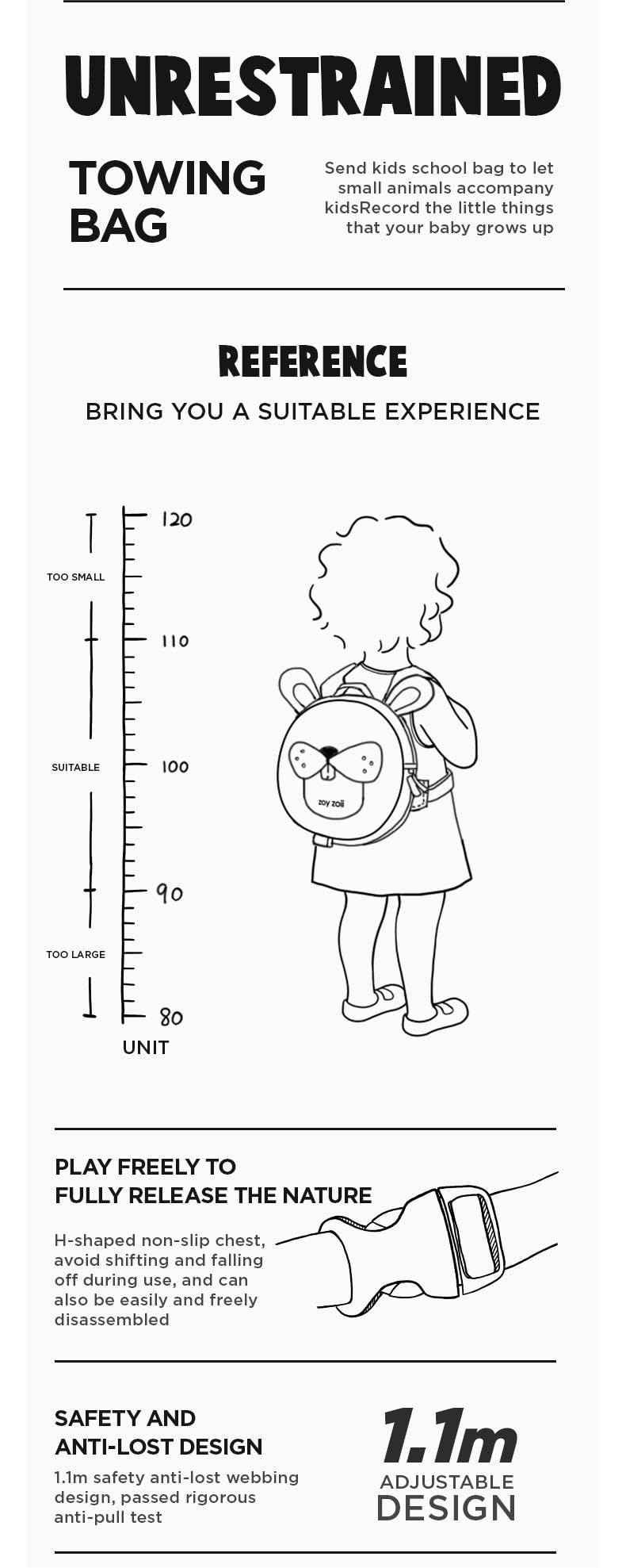 zoy zoii Zaini per bambini per la scuola,Zaini per bambini,Zaini per regalo,Zaino per bambini da 3 a 7 anni, Zaino per bambini per scuola materna