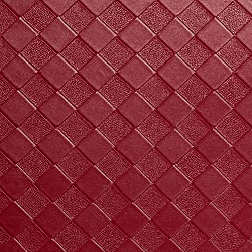 Alfombra de cocina roja Trenton Solace de rombos tradicionales de 17 x 32 pulgadas 4