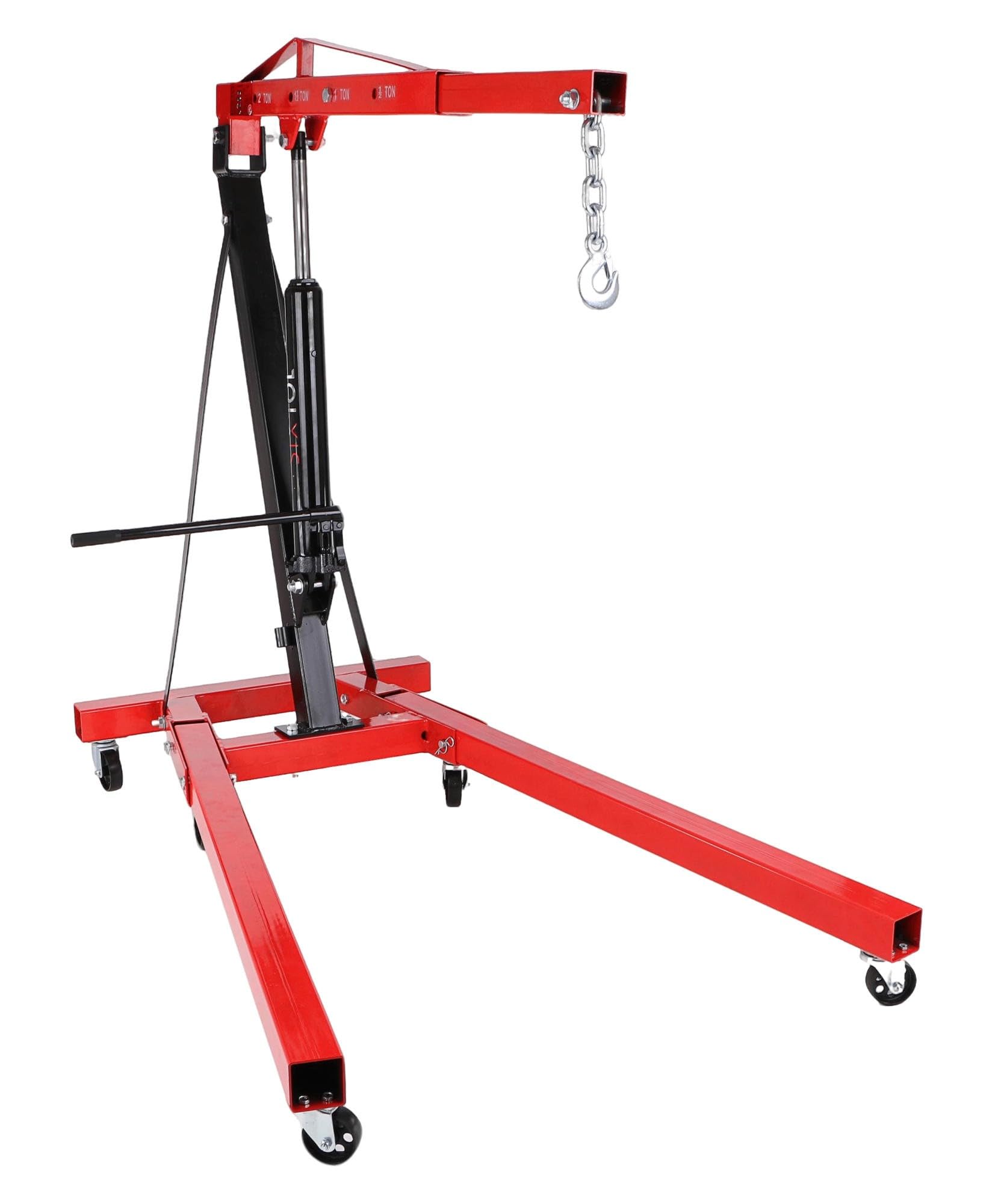 Mechanic Crane 2T | Hydraulischer Werkstattkran | 2 Tonnen Tragkraft | Faltbar, mobil, 2300 mm Hubhöhe