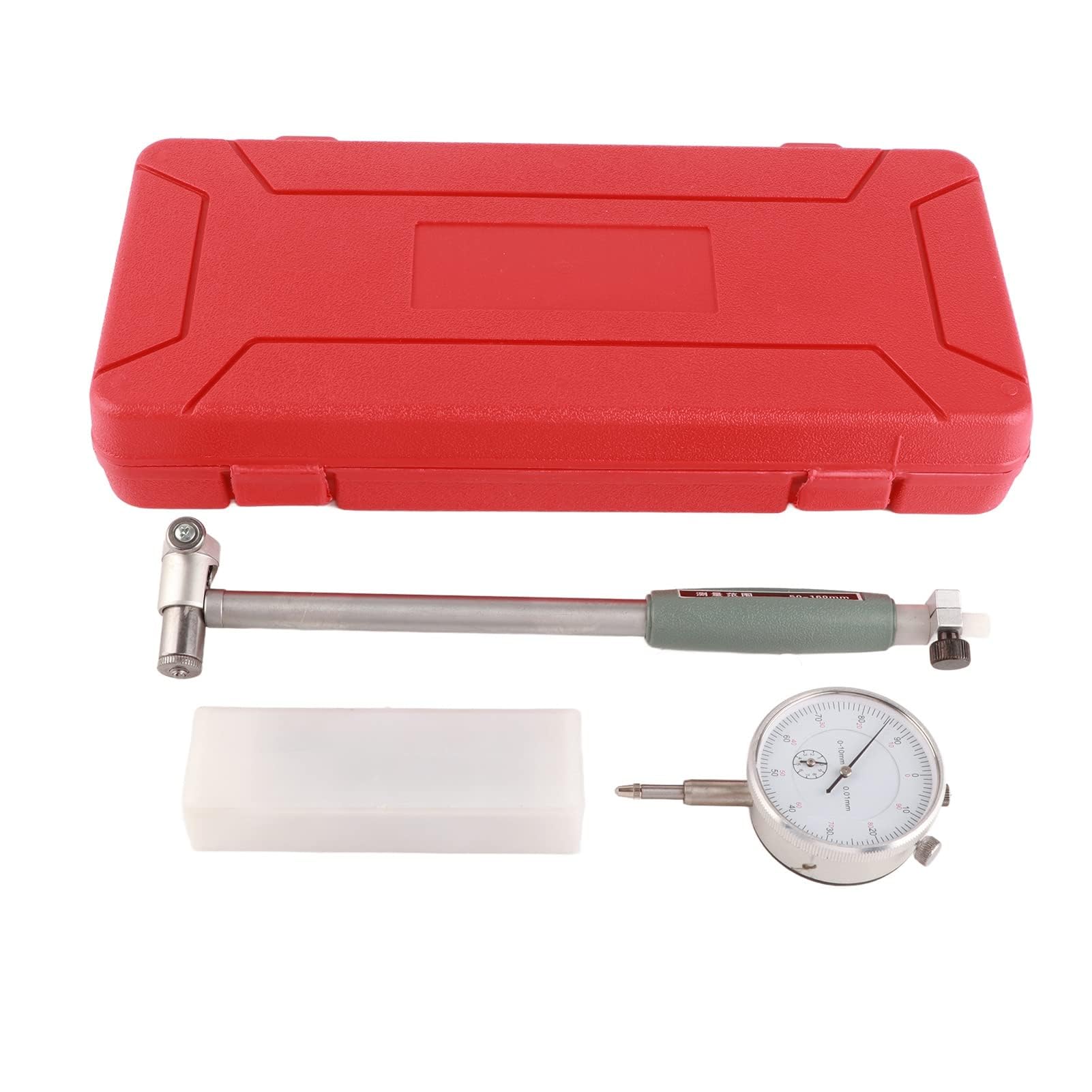 Calibro a Lancetta per Misurazione Fori Interni di Cilindri Motori da 50 a 160 mm con Precisione 0.01 mm Kit di Misurazione Completo