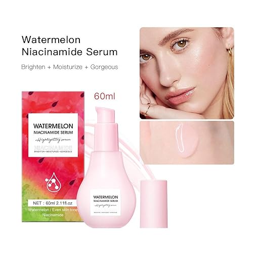 Miniatura 10 de Suero facial hidratante de sandía, iluminador líquido de imprimación de brillo hidratante. (1 unidad)