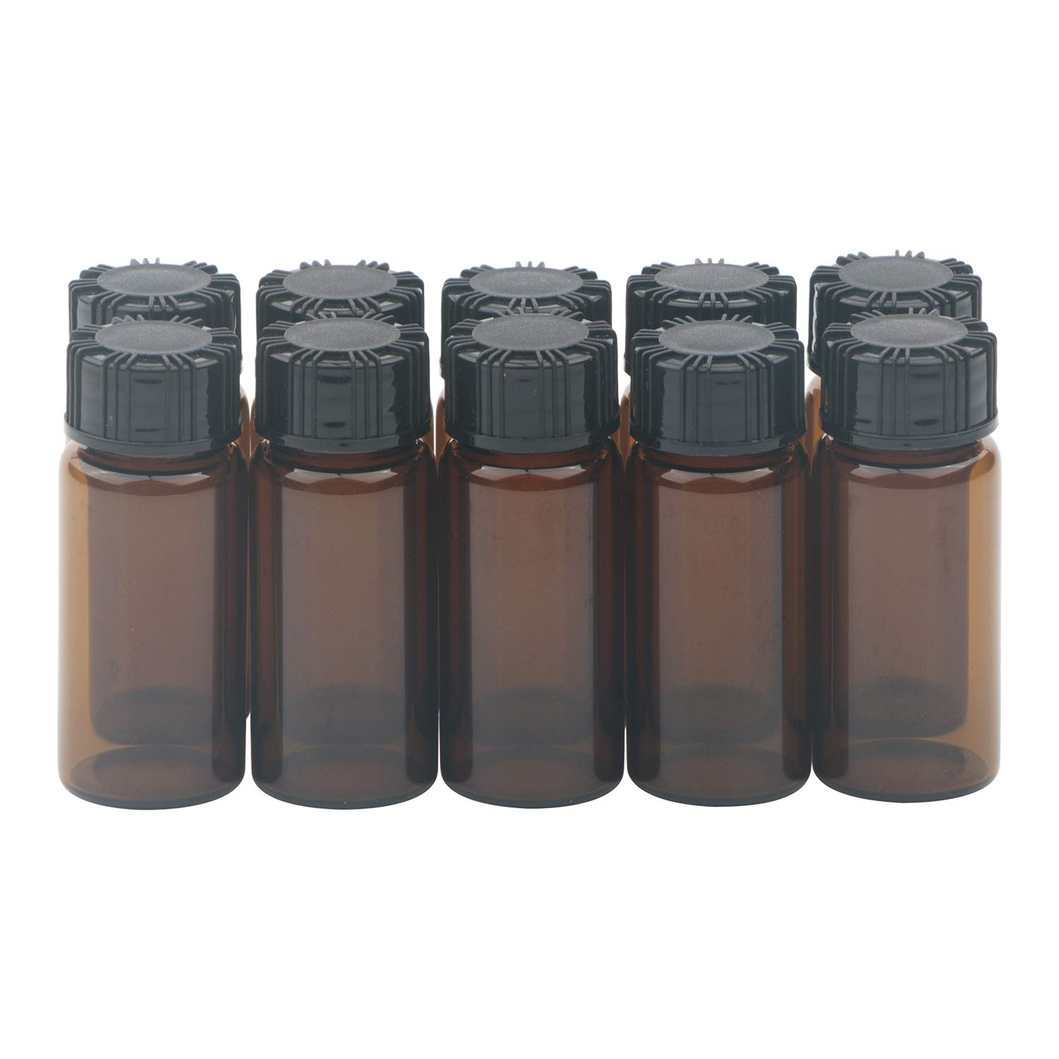 Sponsored Ad – 10PCS 10ml (0.35 Oz) Brown Liquid Sampling Sample,Glass bottle with Black Screwcap, Laboratory Sample Vials