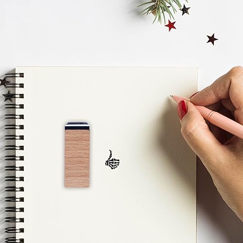 Miniatura 3 de Thumbs Up - Sello de goma de esqueleto, 35 pulgadas, pequeño mini sello para álbumes de recortes, planificación de tarjetas