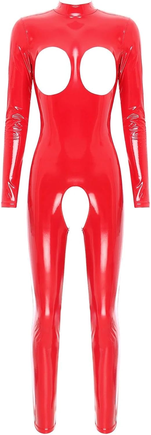 Sexy Lingerie Out Crotchless Open Bra Catsuit Bodysuit