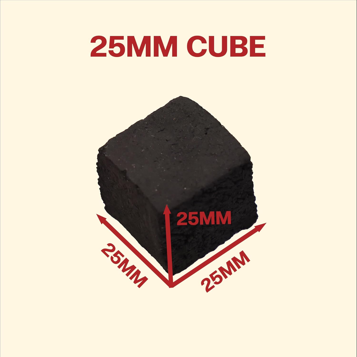 3KG LeOrange 25mm Charcoal Cubes - Coconut Shell Charcoal for Hookah
