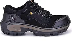 Tênis Masculino De Couro Legítimo Solado Costurado Resistente Anti-impacto