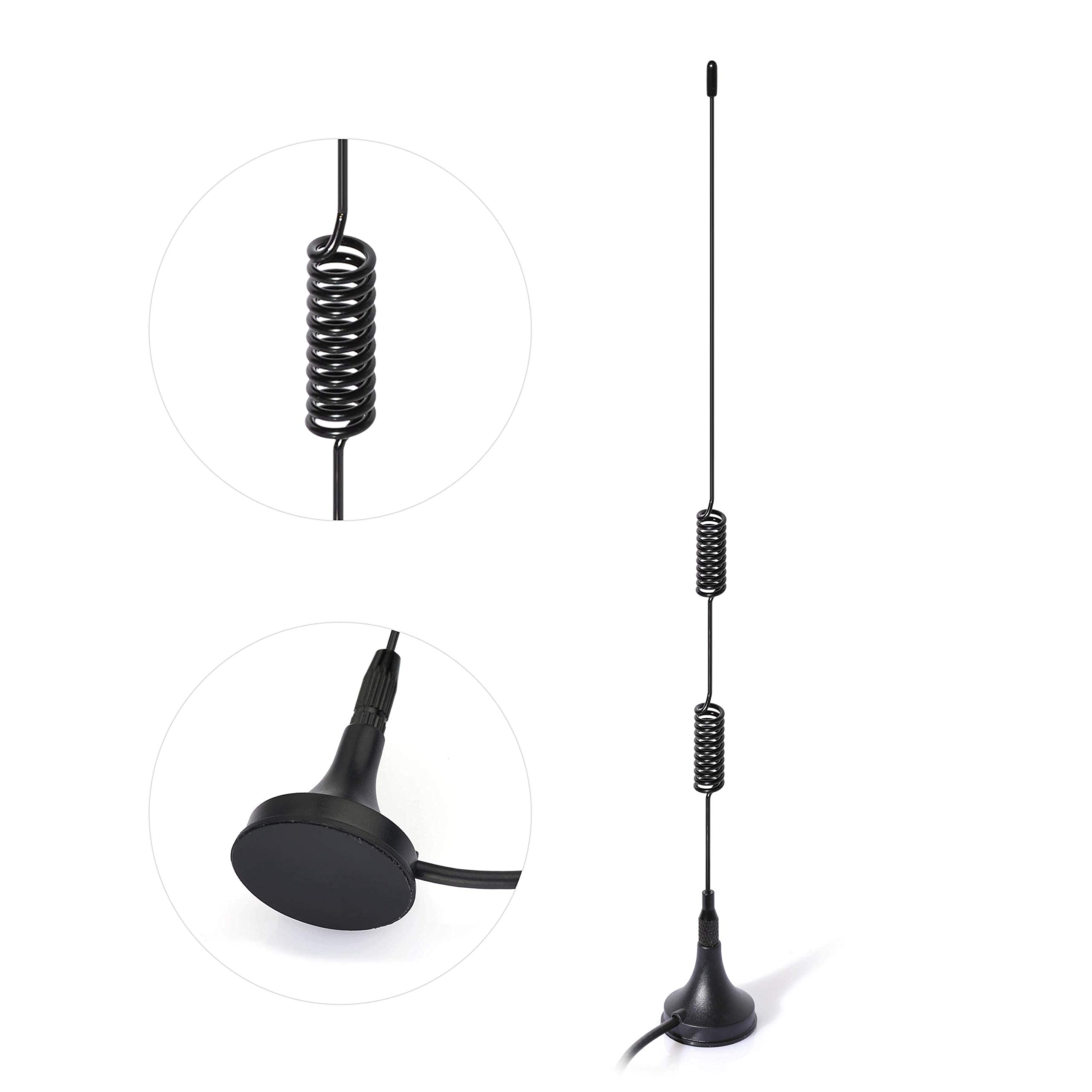Bingfu Antenna RTL SDR Bibanda 978MHz 1090MHz 7dBi Base Magnetica SMA Maschio MCX per Ricevitore ADS-B Aviazione Radio Definito Software RTL SDR Ricevitore Sintonizzatore Dongle USB Stick