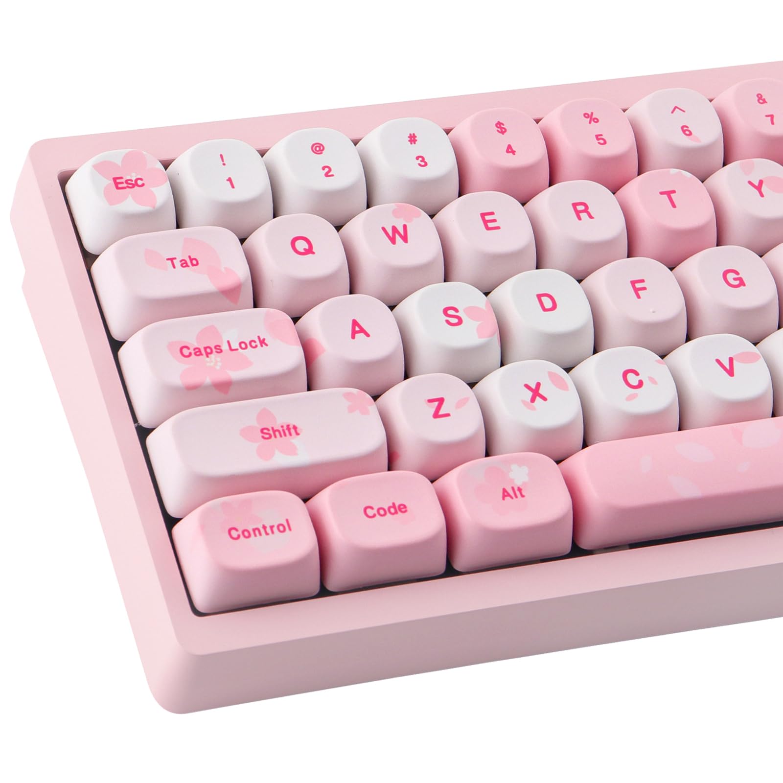 mhktp♡♡ Amazon.com: Tsungup MOA Keycaps-Cute Sakura,129 Keys Pink PBT