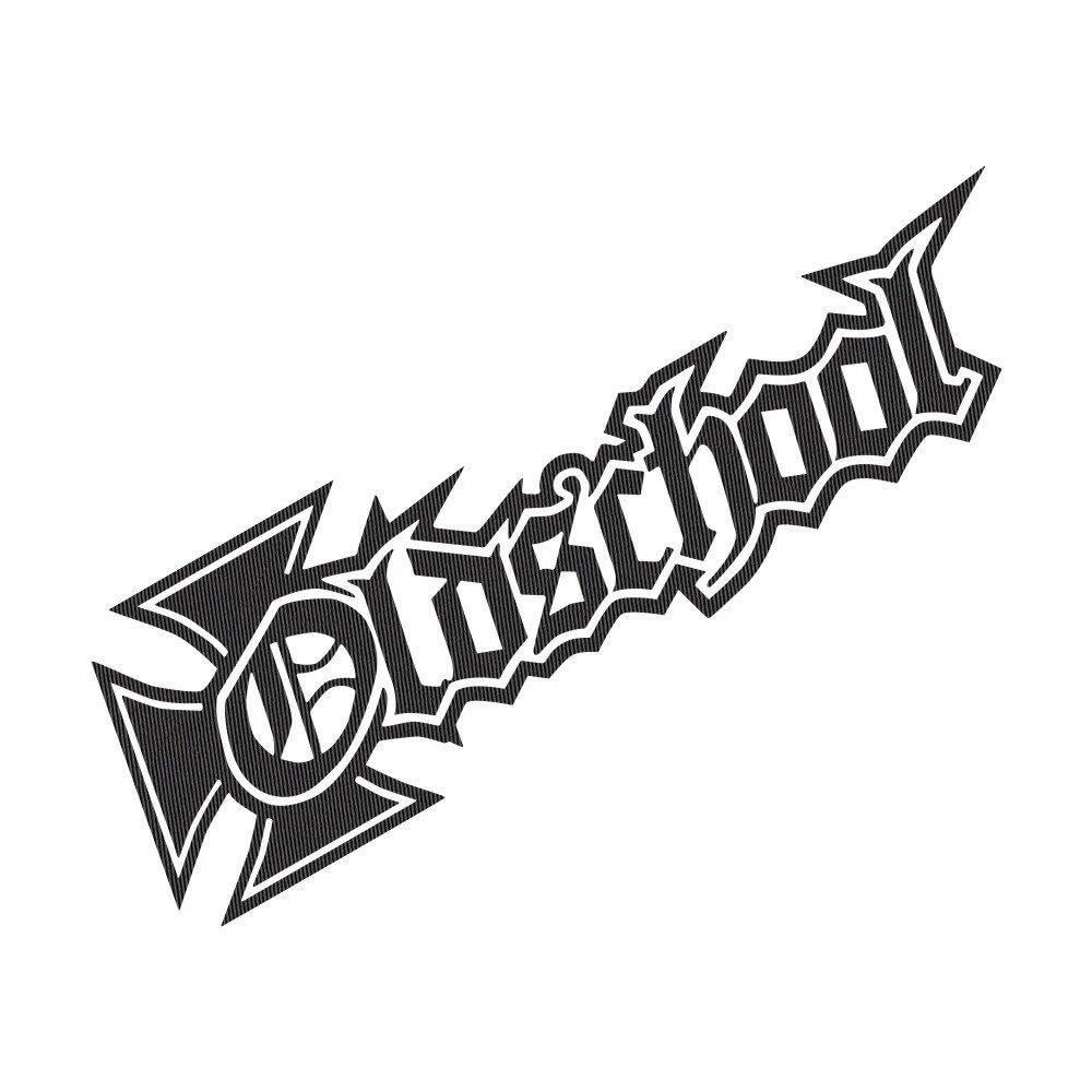 Dabhuoc Carbon Fiber Car Body Window Sticker Creative Old School Alphabet Pattern Racing Sticker Vinyl Decals(,35Cmx10.8cm)