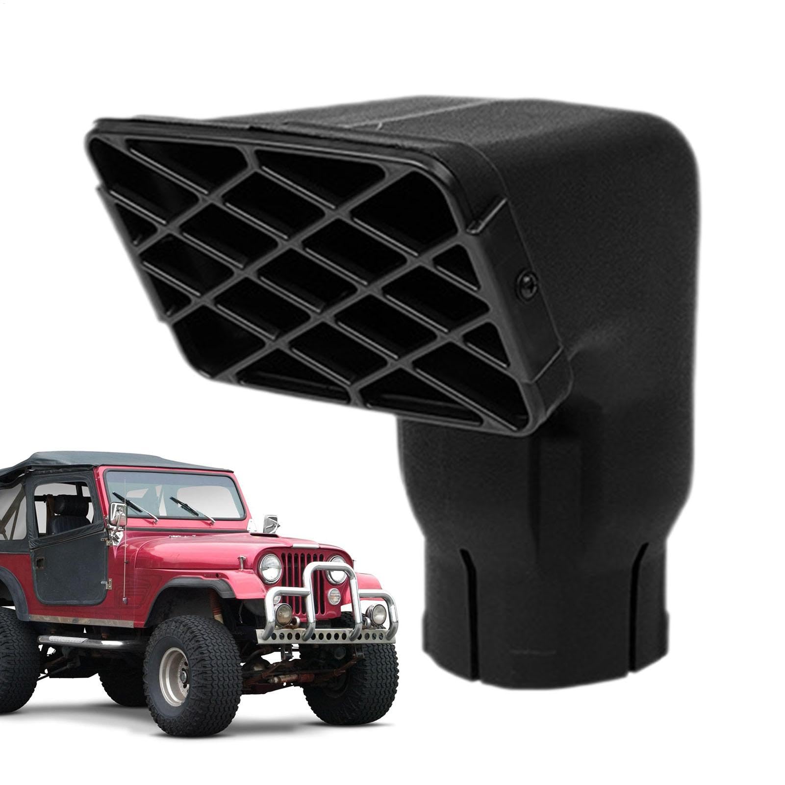 Kit di aspirazione 'aria per testa da snorkeling per auto | Testa Air Snorkel per Mudding | di aspirazione 'aria leggero e durevole, robusta parte superiore per snorkeling per 4x4,