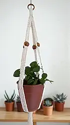 Suporte de Planta Macrame com fios 100% algodão