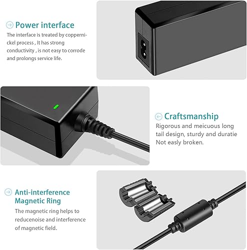Miniatura 5 de Fuente de alimentación para cámara de seguridad, adaptador de corriente para cámara CCTV, MAREISA 12V 5A fuente de alimentación para Lorex, Samsung,