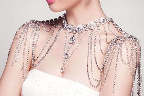 Miniatura 50 de KAOYOO - Cadena con cuentas de diamantes de imitación, 9 metros (10 yardas) para manualidades, joyas y decoración de bodas. Plata con cuentas