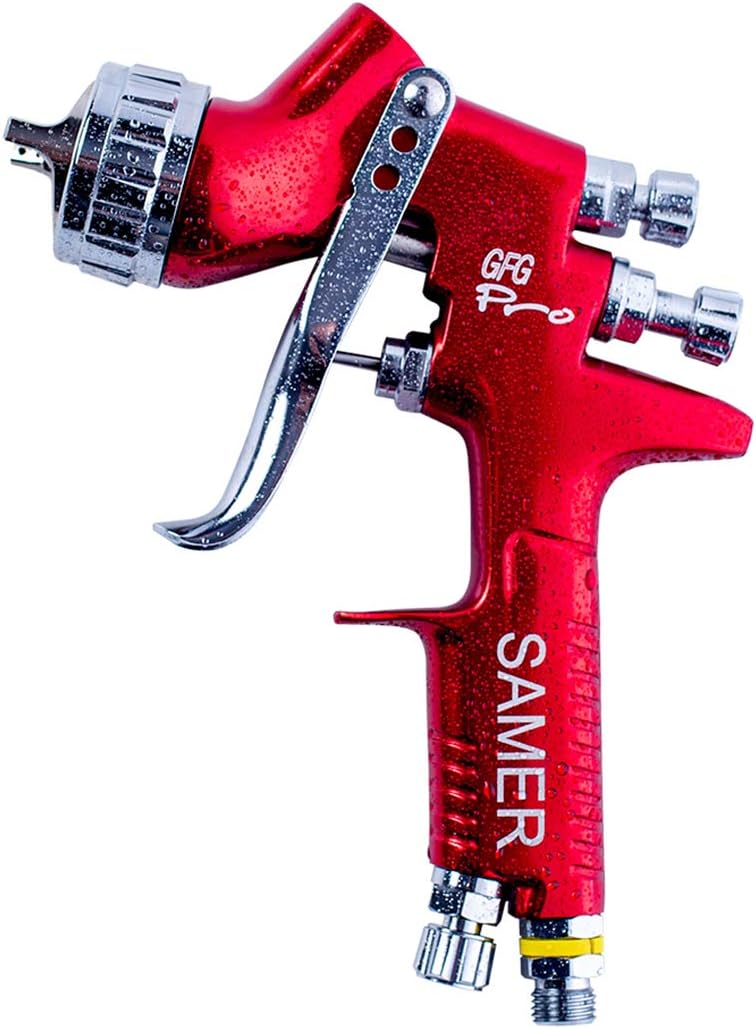 SAMER NWTCSP Auto Body Professional Paint Spray Guns kit GFG Pro Automotive air hvlp Spray Gun car Paint Gun Gravity kit high-Efficiency 1.3mm Fluid Tip 600ml Pot : Automotive