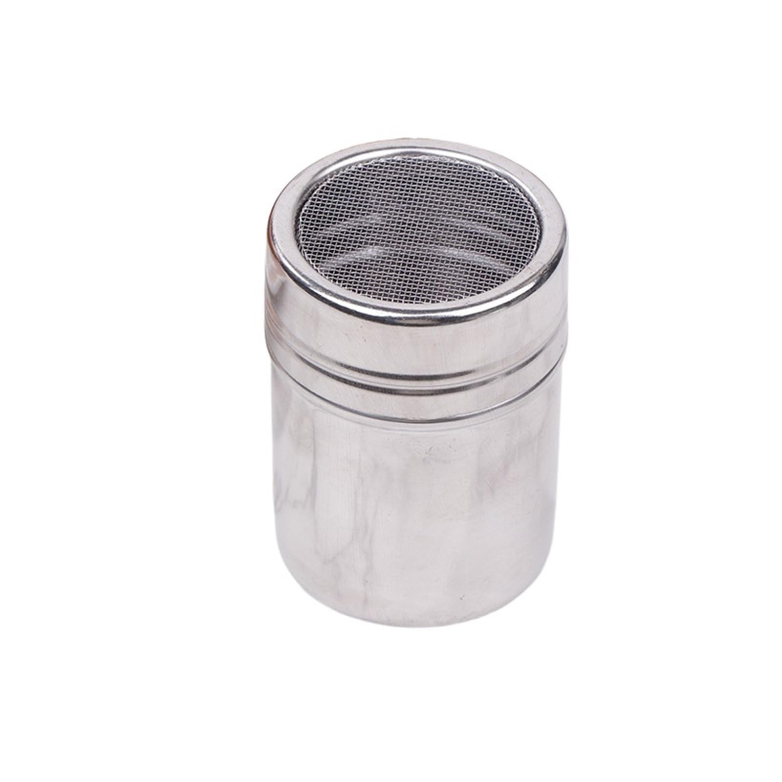 Coctelera de café Acero Inoxidable 4 Piezas para Casa | Filtros de tamiz de azúcar en polvo, harina de chocolate y cacao, con tapa, vajilla for exteriores