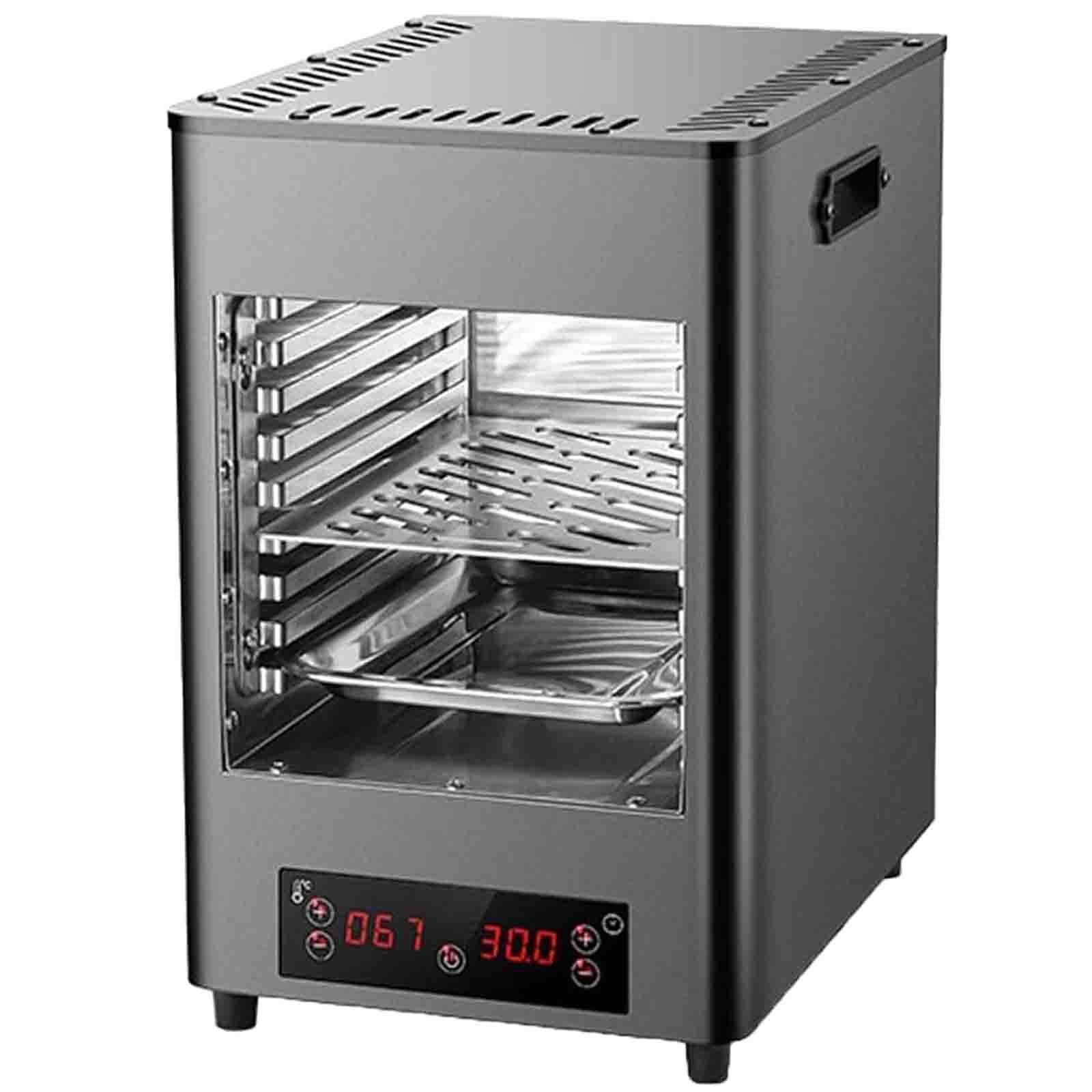 Ptatritious Multicolor 1700 W/3400 W Smokeless Electric Steak Broiler, Indoor Steak Grill Automatic Steak, For Beef Chicken Vegetables, 212-1472°F Temperature B
