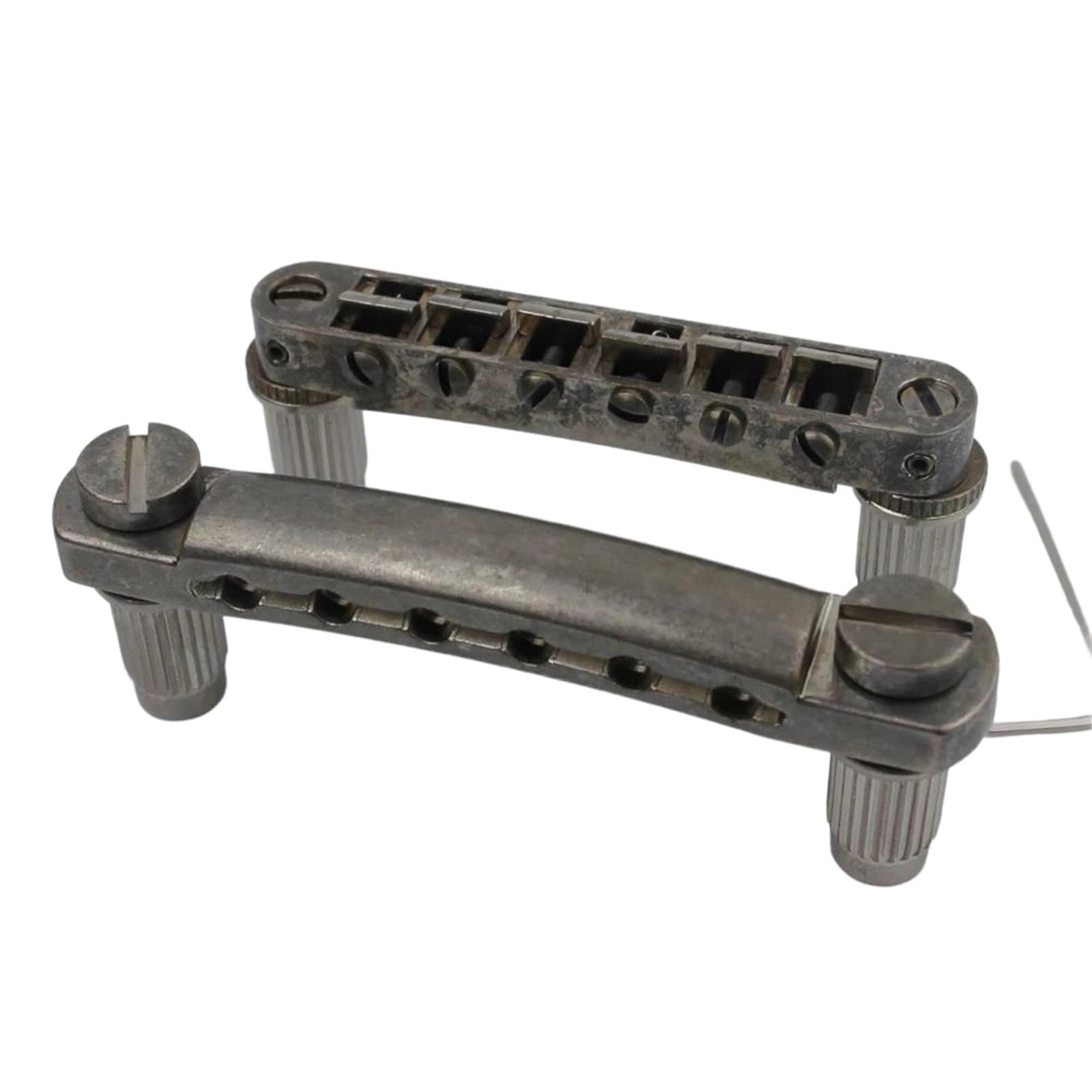 Chevalet De Guitare Pont De Guitare Électrique Et Cordier Barre D'arrêt Avec Ancres Et Goujons Accessoires Pour Instruments Musique Standard(OLD)