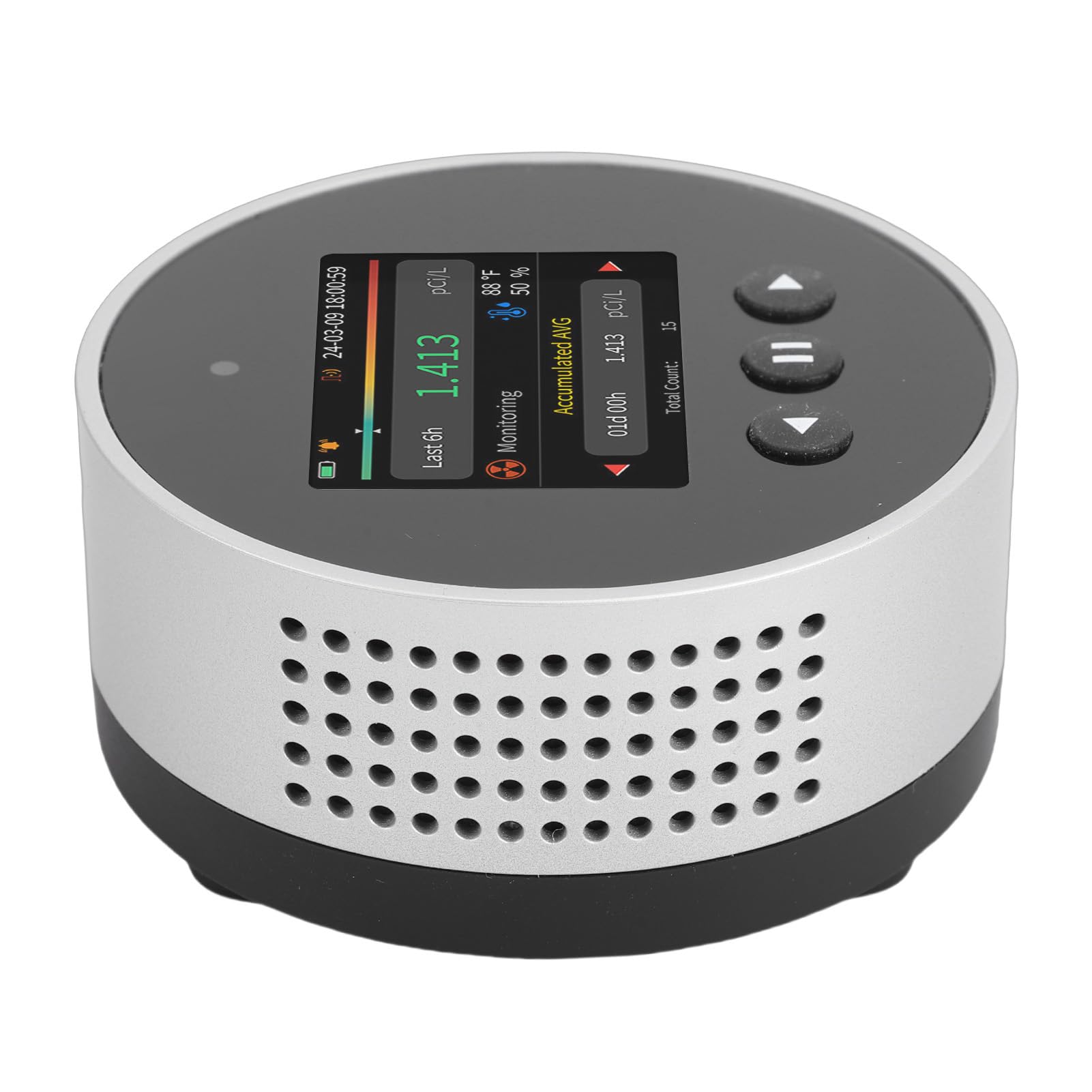 Detector de Radón para el Hogar, Analizador de Radón Digital con Pantalla LCD con Lecturas a Corto Plazo a Largo Plazo para Seguridad en Interiores de la Escuela de la Oficina